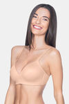 Amante Padded Non Wired Full Coverage T-Shirt Bra - Sandalwood — thumbnail 3