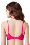 Amante Jacquard Lace Padded Wirefree Bra- Virtual Pink — thumbnail 2