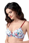 Amante Lightly Padded Floral Print Wirefree Bra- Multicolour — thumbnail 3