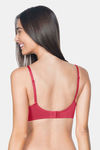 Amante Super Smooth Padded Wired Full Coverage T-Shirt Bra - Festive Red — thumbnail 2
