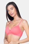 Amante Padded Non Wired Medium Coverage T-Shirt Bra - Sunkist Coral — thumbnail 3