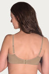 Amante Lace Non Padded Wirefree Cross Over Bra- Sandalwood — thumbnail 2