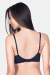 Amante Padded Non Wired Full Coverage T-Shirt Bra - Black — thumbnail 2