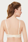 Amante Padded Lace Cups Wired Bra- Pearl Ivory — thumbnail 2