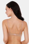 Amante Padded Regular Wired Cotton Push-Up Bra - Nude — thumbnail 2
