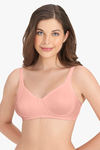 Amante Double Layered Non Wired Full Coverage Super Support Bra - Impatiens Pink — thumbnail 1