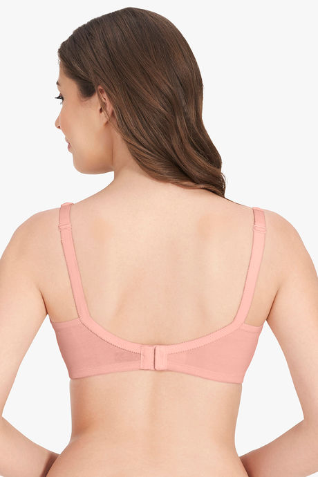 Amante Double Layered Non Wired Full Coverage Super Support Bra - Impatiens Pink — image 3