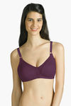 Amante Double Layered Full Coverage With Brushed Cup Minimiser Bra - Purple — thumbnail 1