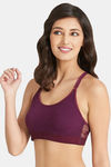 Amante Padded Non Wired Full Coverage Pretty Back Bra - Purple — thumbnail 2