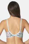 Amante Padded Wirefree Invisible Seams Tropical Delight Printed T-Shirt Bra - Blue — thumbnail 3