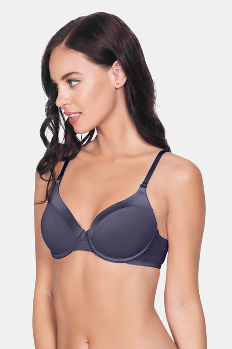 Amante Padded Wired Full Coverage T-Shirt Bra - Grey — image 3
