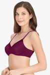 Amante Padded Non Wired Full Coverage T-Shirt Bra - Plum Caspia — thumbnail 2