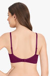 Amante Padded Non Wired Full Coverage T-Shirt Bra - Plum Caspia — thumbnail 3