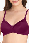 Amante Padded Non Wired Full Coverage T-Shirt Bra - Plum Caspia — thumbnail 4