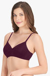 Amante Padded Non Wired Full Coverage T-Shirt Bra - Potent Purple — thumbnail 2