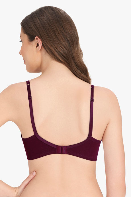 Amante Padded Non Wired Full Coverage T-Shirt Bra - Potent Purple — image 3