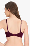 Amante Padded Non Wired Full Coverage T-Shirt Bra - Potent Purple — thumbnail 3