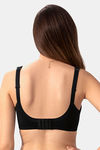Amante Double Layered Wired Minimiser Bra - Black — thumbnail 2