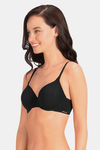 Amante Padded Wired Full Coverage T-Shirt Bra - Black — thumbnail 3