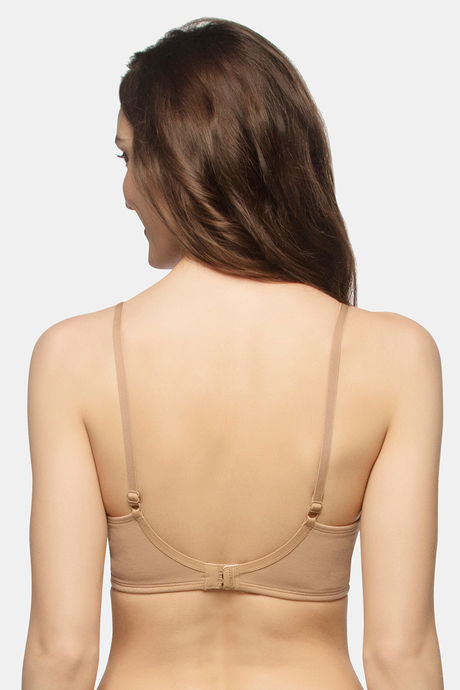 Amante Carefree Casuals Padded Non Wired Full Coverage T-Shirt Bra - Sandalwood — image 3
