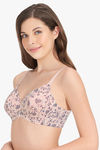 Amante Carefree Casuals Padded Non Wired Full Coverage T-Shirt Bra - Shadow Floral Print — thumbnail 2