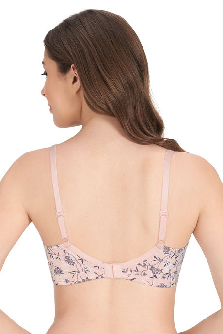 Amante Carefree Casuals Padded Non Wired Full Coverage T-Shirt Bra - Shadow Floral Print — image 3