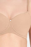 Amante Padded Non Wired Full Coverage T-Shirt Bra - Sandalwood — thumbnail 4