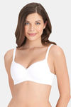 Amante Padded Non Wired Full Coverage T-Shirt Bra - White — thumbnail 1