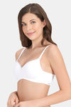 Amante Padded Non Wired Full Coverage T-Shirt Bra - White — thumbnail 3