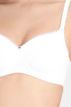 Amante Padded Non Wired Full Coverage T-Shirt Bra - White — thumbnail 4