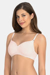Amante Stay Cool Padded Non Wired Full Coverage T-Shirt Bra - Rosewater — thumbnail 3