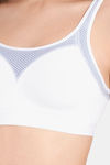 Amante All Day Active Bra - White With Eventide — thumbnail 4