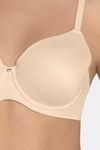 Amante Padded Wired Full Coverage T-Shirt Bra - Almond — thumbnail 4