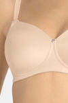 Amante Padded Non Wired Full Coverage T-Shirt Bra - Almond — thumbnail 4