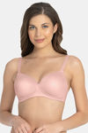 Amante Padded Non Wired Full Coverage T-Shirt Bra - Blush Pink — thumbnail 1