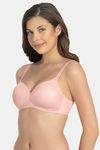 Amante Padded Non Wired Full Coverage T-Shirt Bra - Blush Pink — thumbnail 2