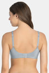 Amante Lightly Lined Non Wired Full Coverage Super Support Bra - Soft Gray — thumbnail 3