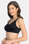 Amante Lightly Lined Non Wired Full Coverage Super Support Bra - Black — thumbnail 2