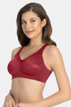 Amante Lightly Lined Non Wired Full Coverage Super Support Bra - Henna — thumbnail 2