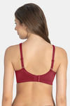 Amante Lightly Lined Non Wired Full Coverage Super Support Bra - Henna — thumbnail 3
