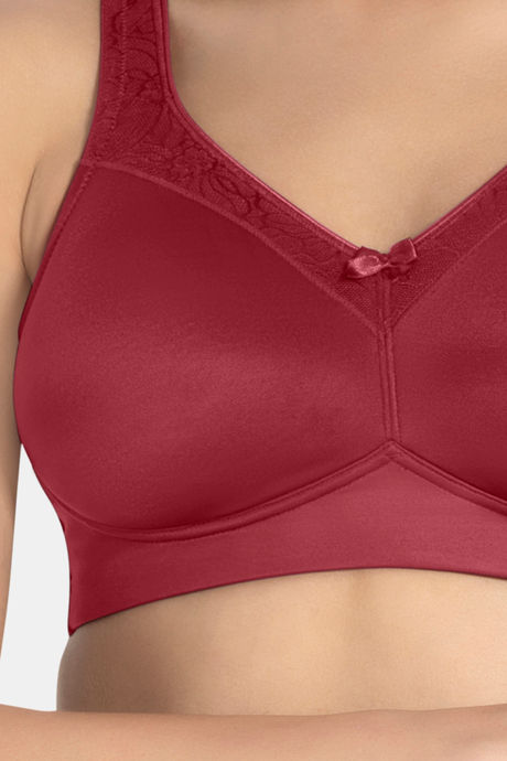 Amante Lightly Lined Non Wired Full Coverage Super Support Bra - Henna — image 4