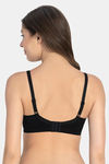 Amante Lightly Lined Non Wired Full Coverage Minimiser Bra - Black — thumbnail 3