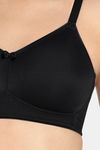 Amante Lightly Lined Non Wired Full Coverage Minimiser Bra - Black — thumbnail 4