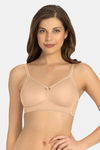 Amante Lightly Lined Non Wired Full Coverage Minimiser Bra - Sandalwood — thumbnail 1