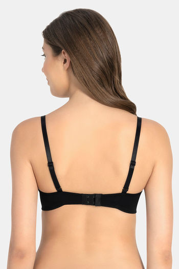 Amante All Day Smooth Padded Non Wired Full Coverage T-Shirt Bra - Black — image 3