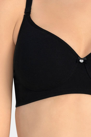 Amante All Day Smooth Padded Non Wired Full Coverage T-Shirt Bra - Black — image 4