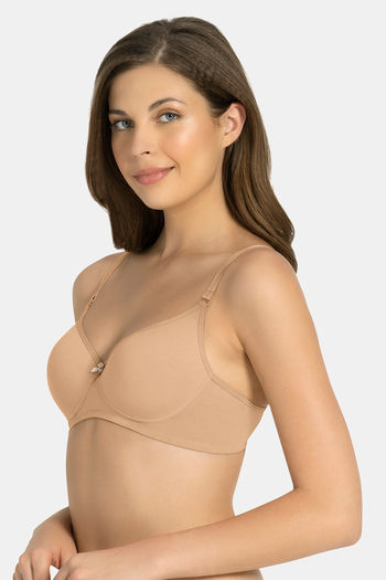 Amante All Day Smooth Padded Non Wired Full Coverage T-Shirt Bra - Sandalwood — image 2