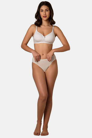 Amante Padded Non Wired Full Coverage T-Shirt Bra - White — image 5