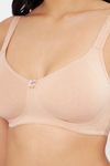 Amante Double Layered Non Wired Full Coverage Super Support Bra - Hazelnut — thumbnail 4