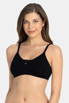 Amante All Day Pretty Lightly Lined Non Wired Full Coverage Super Support Bra - Black — thumbnail 1